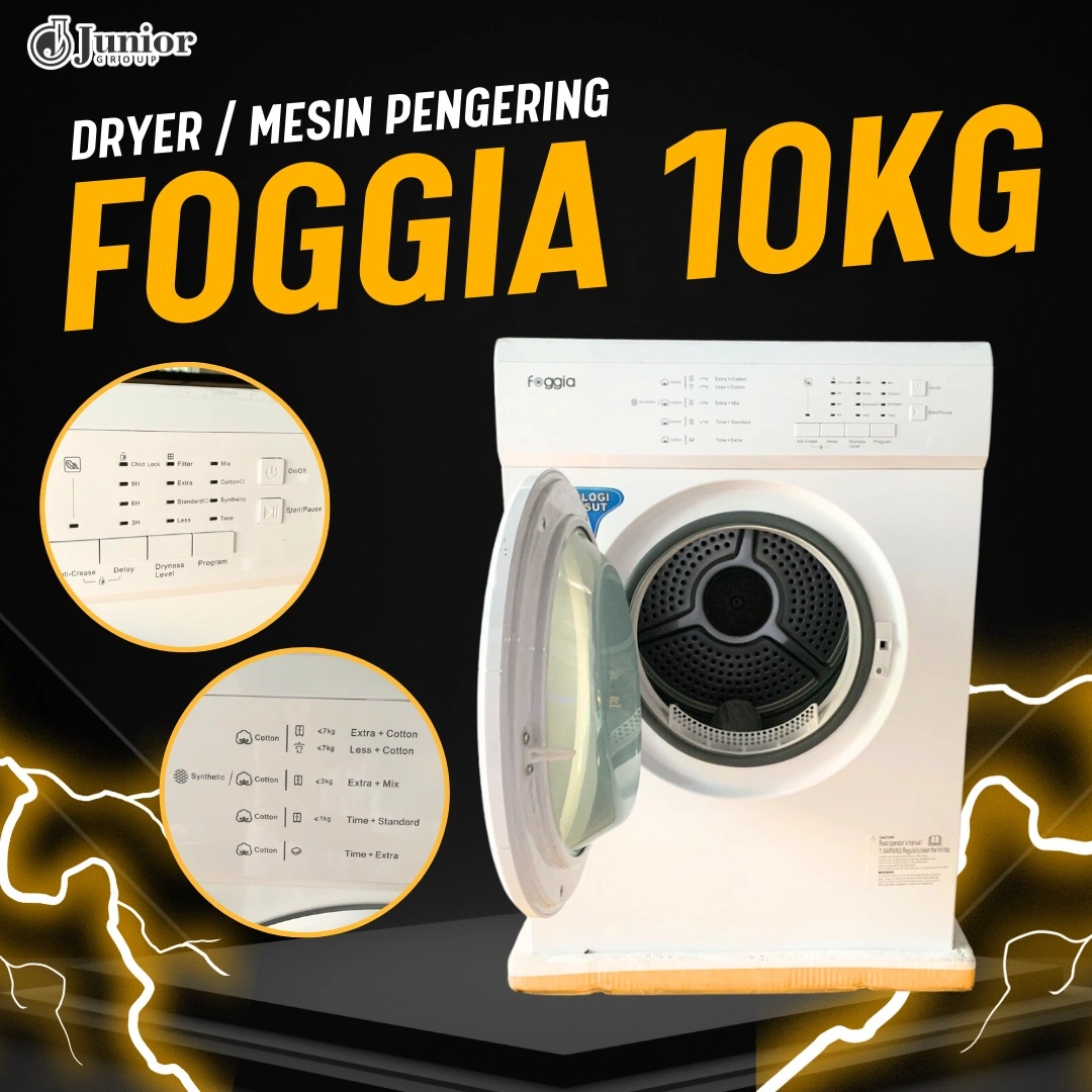 Dryer / Mesin Pengering Foggia 10 Kg – Efisien & Tahan Lama
