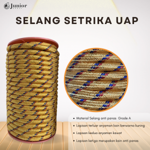 Selang setrika uap anti panas premium dengan 3 lapisan tahan panas dan anti bocor untuk kebutuhan laundry